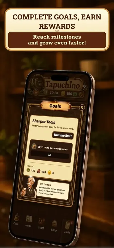 Complete goals, earn rewards — Reach milestones and grow even faster