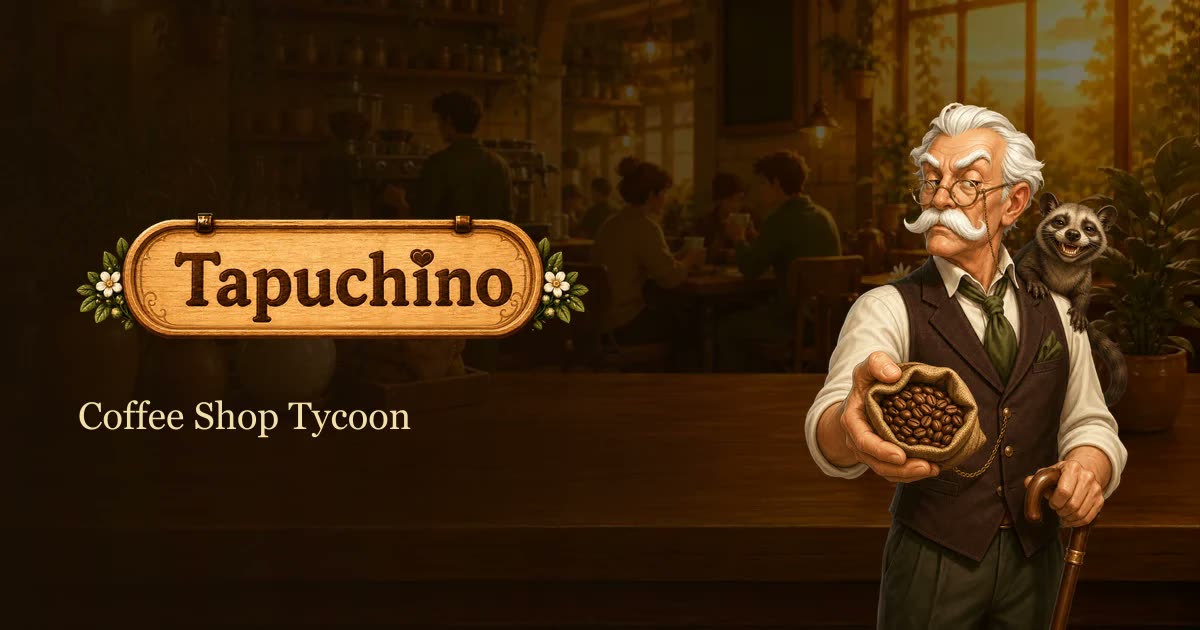Built a cozy tapping idle cafe tycoon called Tapuchino